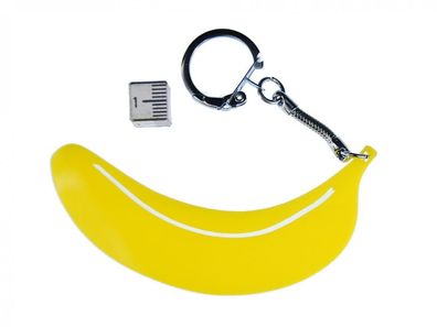 Banane Acrylglas Schlüsselanhänger Miniblings Schlüsselring Sommer Acryl LC gelb