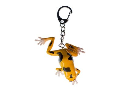Frosch Schlüsselanhänger Miniblings Anhänger Schlüsselring Giftfrosch Orange