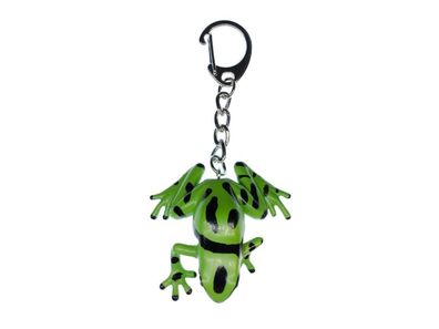 Frosch Schlüsselanhänger Miniblings Anhänger Schlüsselring Frosch Grün Schwarz