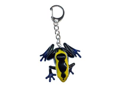 Frosch Schlüsselanhänger Miniblings Anhänger Schlüsselring Frosch Schwarz Gelb