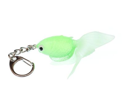 Koi Goldfisch Schlüsselanhänger Miniblings Anhänger Schlüsselring Neon grün