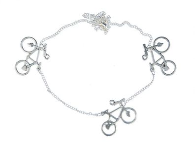 3er Fahrrad Kette Halskette Miniblings 45cm Bicycle Herz Zweirad Drahtesel