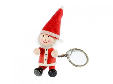 Weihnachtsmann Schlüsselanhänger Miniblings Anhänger Schlüsselring Nikolaus rot