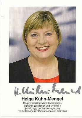 Helga Kühn-Mengel Autogrammkarte Original Signiert + 7906