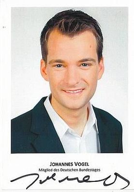 Johannes Vogel Autogrammkarte Original Signiert + 7921