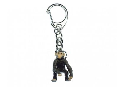 Schimpanse Schlüsselanhänger Miniblings Anhänger Schlüsselring Affe Zoo klein