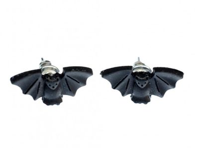 Fledermaus Ohrstecker Miniblings Stecker Tier Vampir Halloween Dracula Flughund