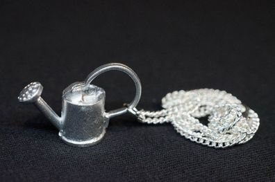 Gießkanne Kette Halskette Miniblings 45cm Gärtnerin Garten Wasser Blumen Metall