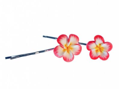 Blume Frangipani Plumeria 2er Set Haarspangen Spange Haar Miniblings Sommer
