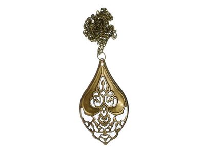 Indisch Kette Halskette Miniblings 50cm Indien Ornament Orientalisch Bronze