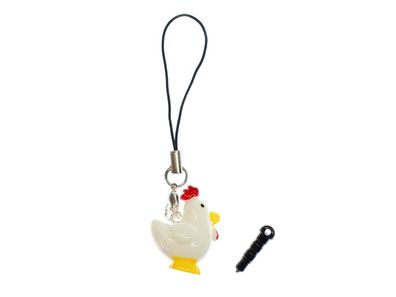 Huhn Kamm Hahn Handyanhänger Miniblings Handyschmuck Hühner Bauernhof Ostern