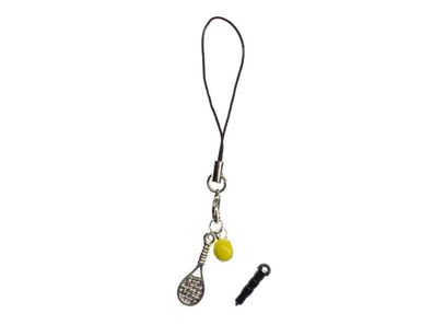 Tennisschläger Handyanhänger Miniblings Handyschmuck Sport Tennis Tennisball