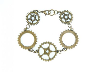 Uhrmacher Zahnrad Zahnräder Messing Uhr Armband Miniblings Upcycling Steampunk