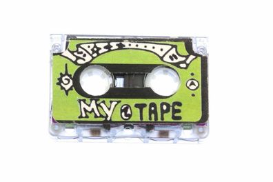 Kassettenbrosche Brosche Kassette MC Tape Mixtape Miniblings Anstecker Pin XL