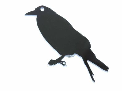 Krähe Brosche Rabe Vogel Pin Tier Miniblings Anstecker Acrylglas schwarz