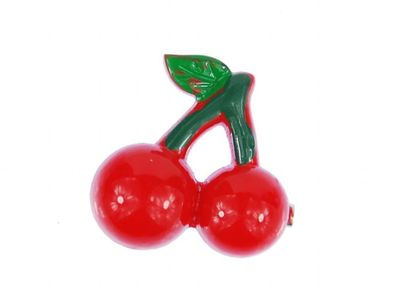 Kirsche Brosche Kirschbrosche Pin Miniblings Anstecker Button Cherry Rockabilly