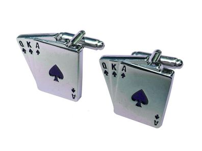 Spielkarten Manschettenknöpfe Miniblings Knöpfe mit Box Karten Skat Poker Pokern