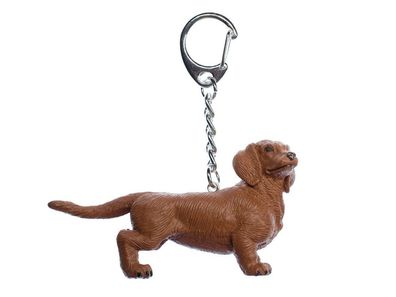 Dackel Schlüsselanhänger Miniblings Anhänger Hund Dachshund 75mm braun