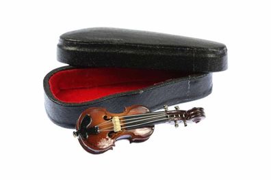 Geige Brosche Geigenbrosche Miniblings Pin Anstecker Anstecknadel Violine + Box