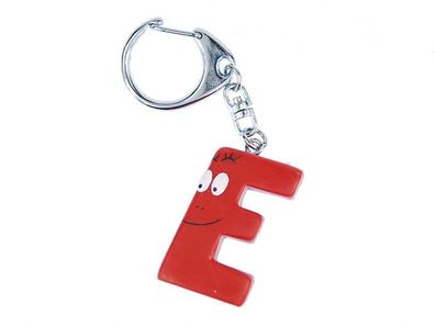 E Barbapapa Schlüsselanhänger Miniblings Anhänger Buchstabe Initiale rot Name