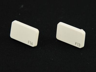 Tastatur Ohrstecker Miniblings Stecker Ohrringe Keyboard weiß F13 F16 blanco