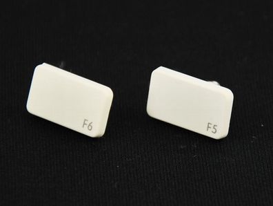 Tastatur Ohrstecker Miniblings Stecker Ohrringe Keyboard weiß F5 F6 blanco