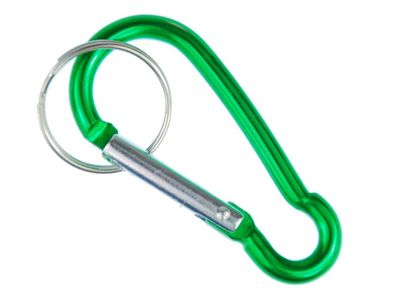 Karabiner Schlüsselanhänger Miniblings Anhänger Schlüsselring Klettern grün