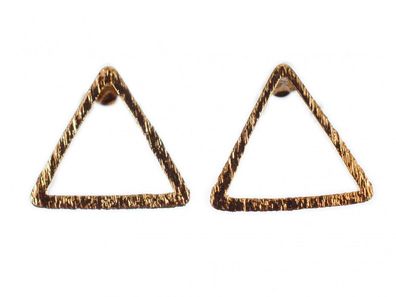 Dreieck Ohrstecker Miniblings Stecker Ohrringe Geometrie Formen rosegold