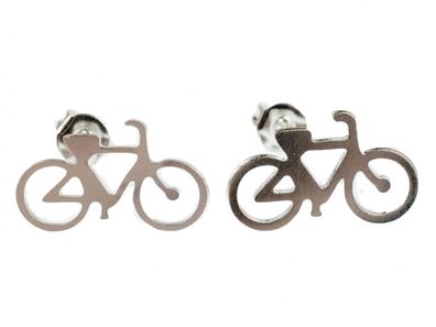 Fahrrad Ohrstecker Miniblings Stecker Ohrringe Rad Fahren Bike Biker Edelstahl