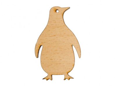 Pinguin Brosche Anstecknadel Miniblings Pol Vogel Eisvogel Antarktis Südpol Holz
