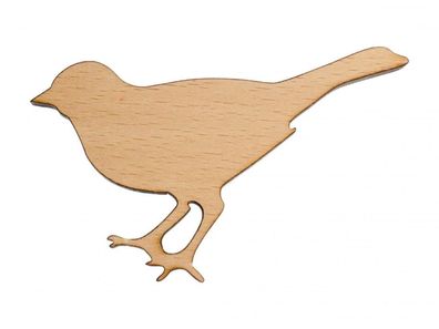 Vogel Brosche Anstecknadel Miniblings Amsel Meise Spatz Singvogel Bird Holz