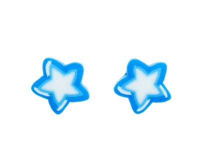 Blau Stern Sterne Ohrstecker Miniblings Stecker Ohrringe Mini Sternchen