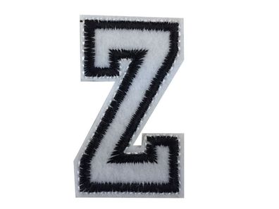 Buchstaben Initialen Alphabet ABC Bügelbild Patch Miniblings 4,5cm Buchstabe Z