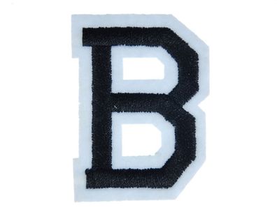 Buchstaben Initialen Alphabet ABC Bügelbild Patch Miniblings 4,5cm Buchstabe B
