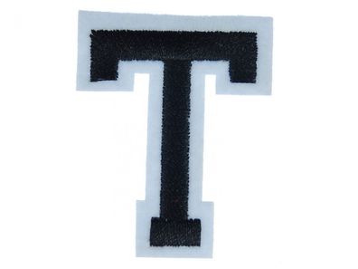 Buchstaben Initialen Alphabet ABC Bügelbild Patch Miniblings 5cm Buchstabe T