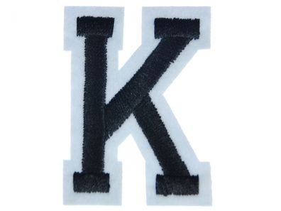Buchstaben Initialen Alphabet ABC Bügelbild Patch Miniblings 5cm Buchstabe K