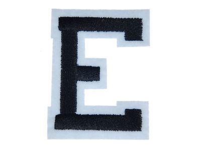 Buchstaben Initialen Alphabet ABC Bügelbild Patch Miniblings 4,5 Buchstabe neu E