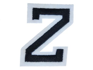 Buchstaben Initialen Alphabet ABC Bügelbild Patch Miniblings 4,5 Buchstabe Z neu