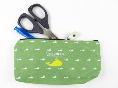 Wal Tasche Täschchen Miniblings Federmäppchen Wale Mäppchen Schule grün