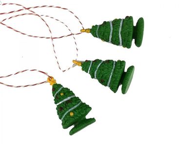 3 Stück Weihnachtsbaumanhänger Baumschmuck Anhänger Xmas Weihnachtsbaum Baum