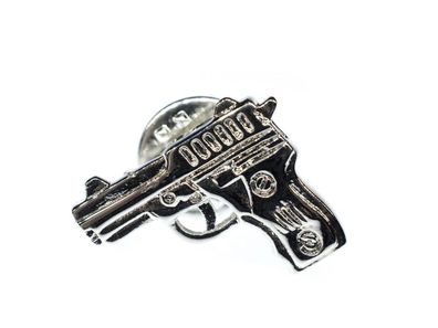Revolver Pistole Brosche Miniblings Anstecknadel Metall Western Cowgirl 20mm