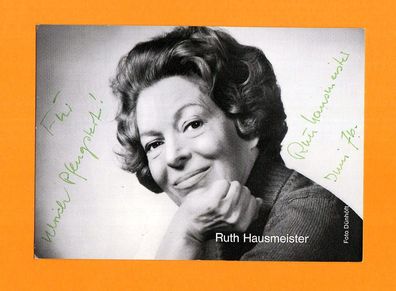 Ruth Hausmeister (deutsche Schauspielerin) - persönlich signiert