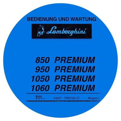 Bedienung und Wartung Traktoren Lamborghini Premium 850 950 1050 1060