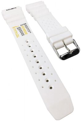 Minott Taucherband weiß | Uhrenarmband Kunststofff weich 30822S