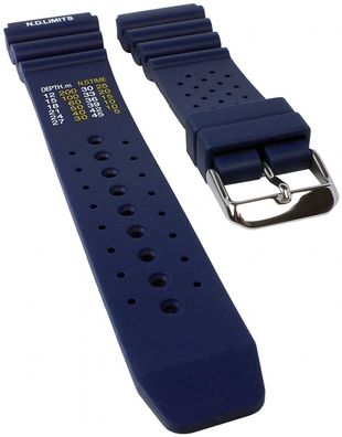 Minott Taucherband blau | Uhrenarmband Kunststofff weich 30820S