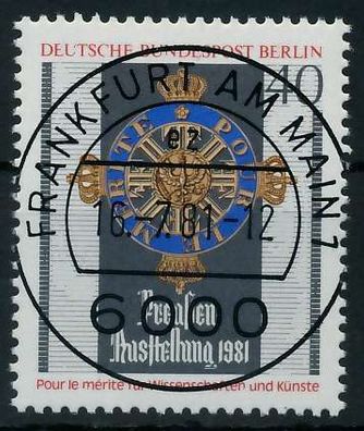 BERLIN 1981 Nr 648 zentrisch gestempelt X91D4CA