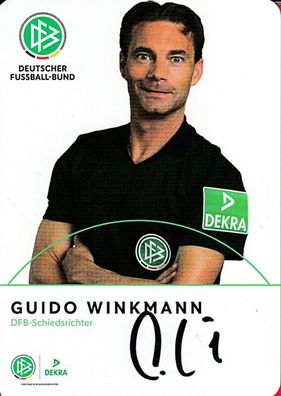 Guido Winkmann ( DFB-Schiedsrichter ) - persönlich signiert