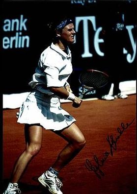 Sylvia Plischke TOP GF Original Signiert Tennis + G 5724