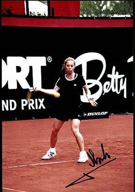 Sarah Pitkowski TOP GF Original Signiert Tennis + G 5727