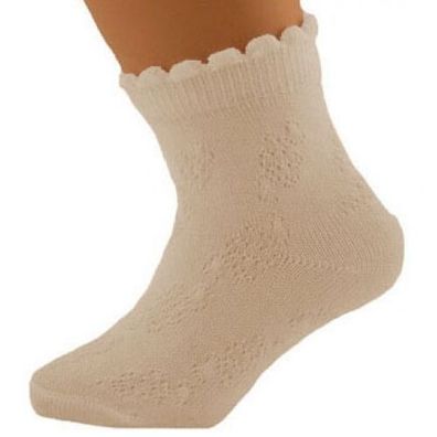 Nr.0So14b Socken BABYSOCKEN in ekrü NEU 9-10cm Zuckersüße kleine Söckchen